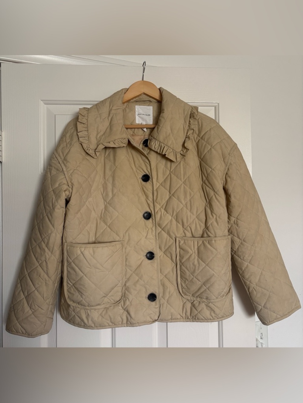 Avec Les Filles Jacket Quilted Beige Tan M✨